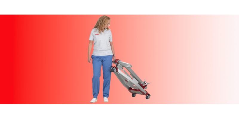 Folding travel hoist from Molift Folding travel hoist from Molift