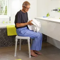 Etac Smart shower stool (grey) - patient use 